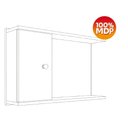 Ver imagem 7 de Armário Espelheira Lva05 1 Porta 60 Cm Lva05 Mell Branco Novam