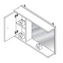 Ver imagem 6 de Armário Espelheira Lva05 1 Porta 60 Cm Lva05 Mell Branco Novam