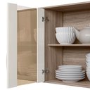Ver imagem 3 de Armario de Cozinha Fit com 8 Portas 261 cm Carvalho Nature-Off White Carvalho Nature-Off White