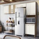Ver imagem 2 de Armario de Cozinha Fit com 8 Portas 261 cm Carvalho Nature-Off White Carvalho Nature-Off White