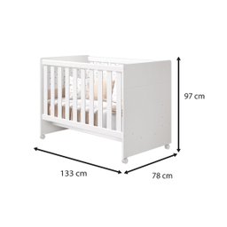 Berço Americano Katatau Multifuncional 3 em 1 Vira Mini Cama e Sofazinho Infantil Reller Branco - 6