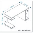 Ver imagem 3 de Mesa Gamer Idl xp 1000 Pro 1 Gaveta 136cm Espresso Móveis Black Laranja