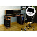 Ver imagem 4 de Mesa Gamer Idl xp 1000 Pro 1 Gaveta 136cm Espresso Móveis Black Laranja