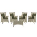 Ver imagem 1 de 4 Poltronas e 1 Mesa Igapó em Alumínio Pintura Fendi Corda Náutica Estofado 13