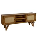 Ver imagem 1 de Rack Prime Wood 2 Portas com Tela e Nicho Central