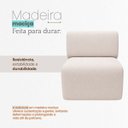 Ver mais imagens de Poltrona Decorativa Zoe Orgânica para Sala Recepção Hall Moderna Minimalista Bouclé Premium Luxo