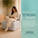 Ver imagem 6 de Poltrona Decorativa Zoe Orgânica para Sala Recepção Hall Moderna Minimalista Bouclé Premium Luxo