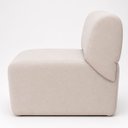 Ver imagem 2 de Poltrona Decorativa Zoe Orgânica para Sala Recepção Hall Moderna Minimalista Bouclé Premium Luxo