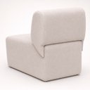 Ver imagem 3 de Poltrona Decorativa Zoe Orgânica para Sala Recepção Hall Moderna Minimalista Bouclé Premium Luxo