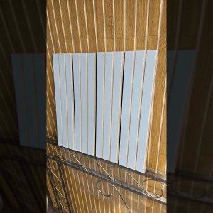 Kit 30 Unidades - Revestimento Ripado Placa Mdf Painel Decorativo 45 X 11 Cm: Off White