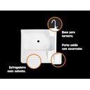 Ver imagem 3 de Kit Tanque 26 Litros + Torneira de Bancada + Sifão + Válvula Branco