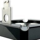 Ver imagem 6 de Cinzeiro Para Charuto Material Aço Inoxidável E Madeira Capacidade Para 4 - Produto Com Cortador