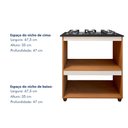 Ver imagem 5 de Balcão para Cooktop 5 Bocas 2 Nichos para Forno Turim