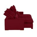 Ver imagem 7 de Sofá 6 Lugares 2.90 Mt Retrátil E Reclinável Veludo Vermelho