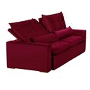 Ver imagem 5 de Sofá 6 Lugares 2.90 Mt Retrátil E Reclinável Veludo Vermelho
