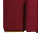 Ver imagem 2 de Sofá 6 Lugares 2.90 Mt Retrátil E Reclinável Veludo Vermelho