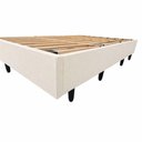 Ver imagem 4 de Base Cama Box King Size 190x202 Desmontável Tecido Premium 100% Madeira- Bege - Nova Cama