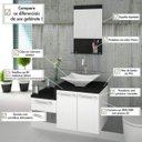 Ver imagem 7 de Conjunto para Banheiro Gabinete com Cuba Folha Lux L38 e Espelheira Legno 831W