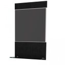 Ver imagem 5 de Conjunto para Banheiro Gabinete com Cuba Folha Lux L38 e Espelheira Legno 831W Branco/Preto Onix