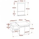Ver imagem 3 de Conjunto para Banheiro Gabinete com Cuba Folha Lux L38 e Espelheira Legno 831W Branco/Nogal