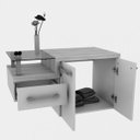 Ver imagem 6 de Conjunto para Banheiro Gabinete com Cuba Folha Lux L38 e Espelheira Legno 831W 