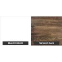Ver mais imagens de Conjunto para Banheiro Gabinete com Cuba Folha Lux L38 e Espelheira Legno 831W Branco/Carvalho Dark