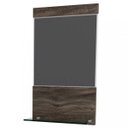 Ver imagem 5 de Conjunto para Banheiro Gabinete com Cuba Folha Lux L38 e Espelheira Legno 831W Branco/Carvalho Dark