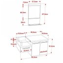 Ver imagem 3 de Conjunto para Banheiro Gabinete com Cuba Folha Lux L38 e Espelheira Legno 831W Branco/Chess