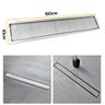 Ralo Linear Embralumi Oculto Invisível Piso Aço Inox 60x10cm - 8