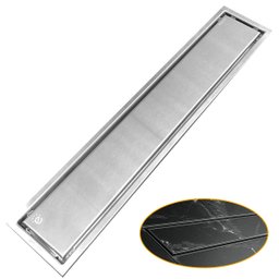Ralo Linear Embralumi Oculto Invisível Piso Aço Inox 60x10cm - 1