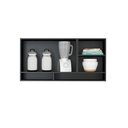 Ver imagem 4 de Armário Aéreo 3 Portas Cozinha Modulada Serena Mdp 0451: Preto