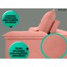 Sofá Bergamo 2,50M Assento Retrátil e Reclinável Velosuede Rose - Netsofás - 6