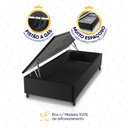 Ver imagem 6 de Conjunto Box Baú Preto Luanda Cinza Espuma D28 Solteiro 88x188x69 - King House