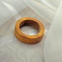 Ver imagem 2 de Kit Anel Porta Guardanapo Madeira Rústica P 6 Peças