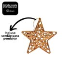 Ver imagem 5 de Kit 4 Estrelas Tridimensional Arabesco Bronze Metalizado 10cm - Magizi