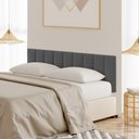 Ver imagem 3 de Cabeceira Estofada Modulada para Cama Box Casal 140cm Cinza