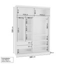 Ver imagem 4 de Kit Guarda Roupas 2 Portas, Cama Casal e Complementos de Quarto Araçá CabeCasa MadeiraOriginals Branco