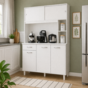 Ver imagem 2 de Kit Cozinha Duda 1,20m Branco 4 Portas 1 Gaveta Compacto