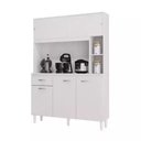 Ver imagem 1 de Kit Cozinha Duda 1,20m Branco 4 Portas 1 Gaveta Compacto