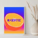 Ver imagem 1 de Quadro Decorativo Oxente 33x24cm - com Vidro:madeira Branca