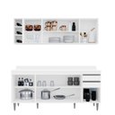 Ver imagem 2 de Cozinha Compacta Ágatha 180cm 8 Portas 2 Gavetas com Tampo Branco Maderatto Móveis