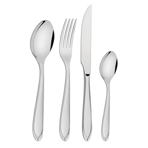 Kit 48 Peças Faqueiro Jogo de Talheres Inox Laguna Tramontina