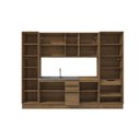 Ver imagem 3 de Cozinha Modulada Celeste Kappesberg 100% Mdf Nogueira/verde 7 Peças