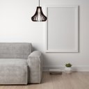 Ver imagem 2 de Luminária Teto tipo Pendente GANCHO MDF Completa -:Marrom