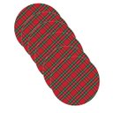 Ver imagem 1 de Kit Sousplat Natal Xadrez Vermelho/verde Nsw 6 Peças com Base