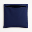 Ver imagem 2 de Kit 2 Capa de Almofada 42cm Decorativa Suede Sofá Poltrona Cor:azul Marinho