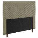 Ver imagem 1 de Cabeceira Cama Box Casal King Size Viena 195cm Bege