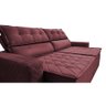 Sofá Retrátil e Reclinável 2,00m Cama inBox Charm Velusoft Vinho - 4