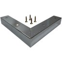 Ver imagem 2 de Kit 4 Pés Cromado para Sofá Cantoneiras de Ferro C/ Parafuso