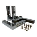 Ver imagem 5 de Kit 4 Pés Cromado para Sofá Cantoneiras de Ferro C/ Parafuso